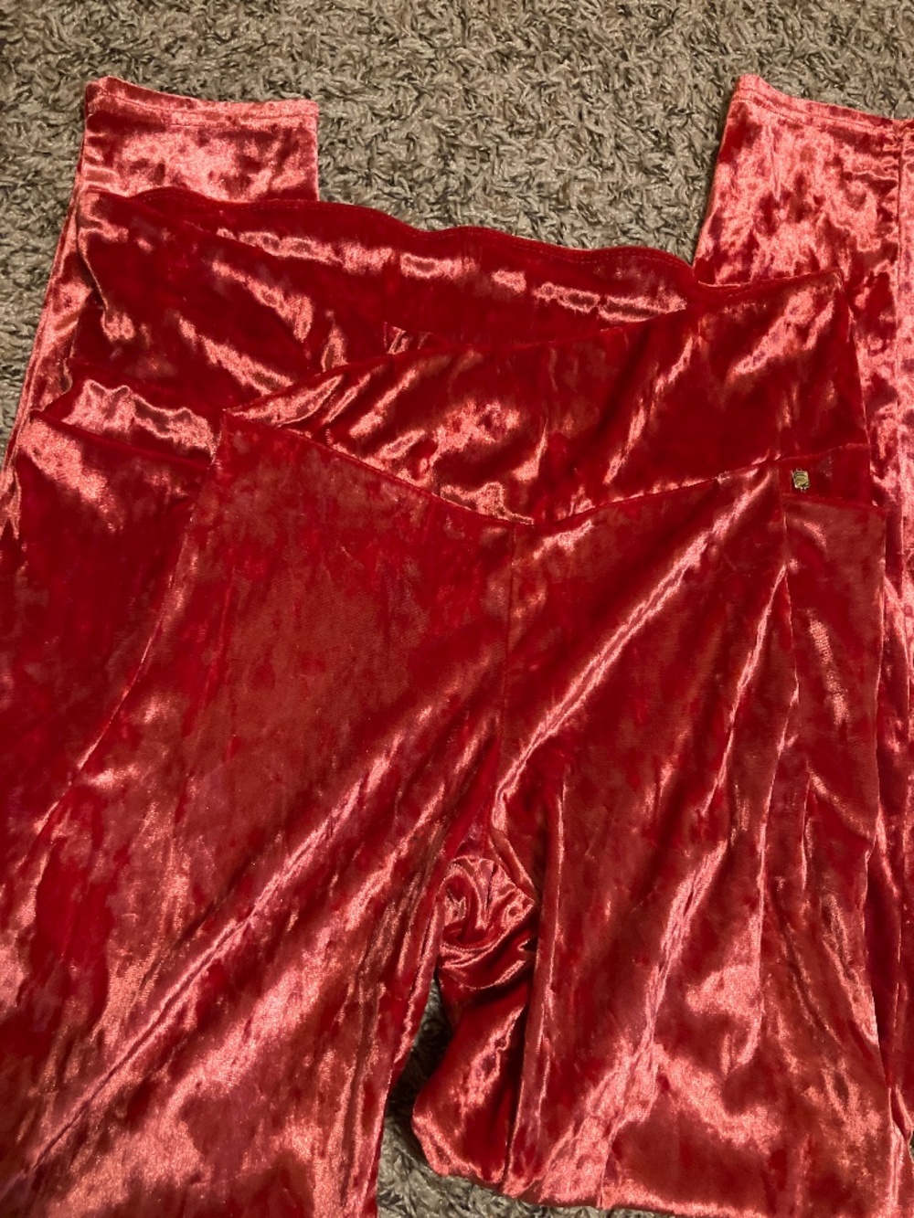 Fabletics Strawberry Red Velvet Leggings